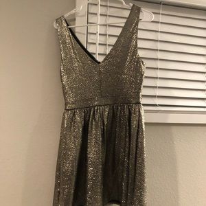 Gold shimmer dress